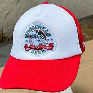 Moosehead Red & White Men's Hat